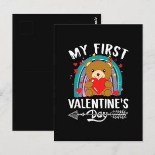 mein erster Valentinstag Postkarte