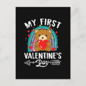mein erster Valentinstag Postkarte (Vorderseite)