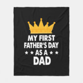 Mein erster Vater als Vater 2021 Fleecedecke (Vorderseite)