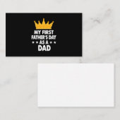 Mein erster Vater als Vater 2021 Visitenkarte (Vorne/Hinten)