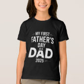 Mein erster Vater als Vater 2025 Tri-Blend Shirt (Vorderseite)