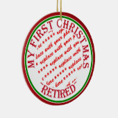 Mein erster Weihnachts-Foto-Rahmen Keramik Ornament (Rechts)