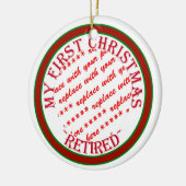 Mein erster Weihnachts-Foto-Rahmen Keramikornament (Links)