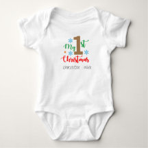 Mein erster Weihnachts-Individuelle Name Baby Body