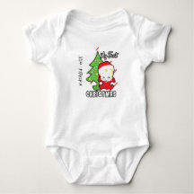 Mein erster Weihnachts-Individuelle Name Baby Body