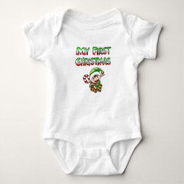 Mein erster Weihnachts-Little Elf Baby Strampler