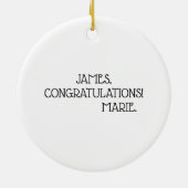 Mein erster WeihnachtsAdler von US-Bürgern Keramik Ornament (Hinten)