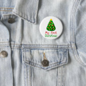 Mein erster Weihnachtsbaum Button (Beispiel)