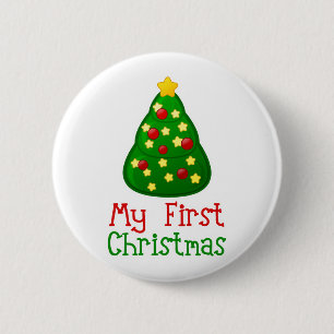 Mein erster Weihnachtsbaum Button