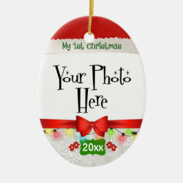 Mein erster Weihnachtsbrauch Keramikornament