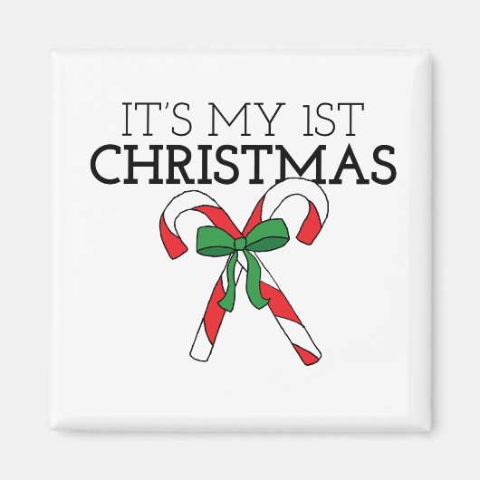 Mein erster Weihnachtsfeiertag mit einem Baby Magnet (Vorne)