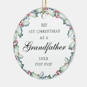 Mein erster Weihnachtsgroßvater, Foto Keepake Keramik Ornament (Links)