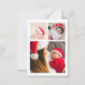 Mein erster Weihnachtskinderurlaub im Foto Mitteilungskarte (Rückseite)