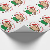 Mein erster Weihnachtsmonkey Geschenkpapier (Ecke)