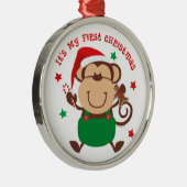 Mein erster Weihnachtsmonkey Ornament Aus Metall (Rechts)