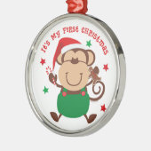 Mein erster Weihnachtsmonkey Ornament Aus Metall (Links)