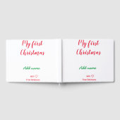 Mein erster Weihnachtsname Familienname mit Liebe Gästebuch (Voll)