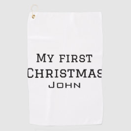Mein erster Weihnachtsnamen männlichen Text simuli Golfhandtuch