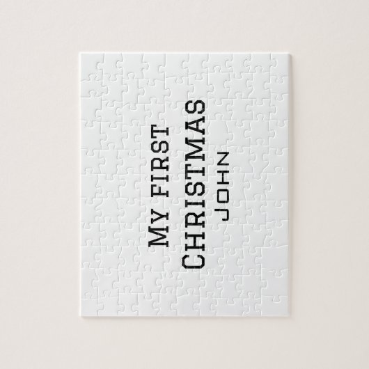 Mein erster Weihnachtsnamen männlichen Text simuli Puzzle (Vertikal)