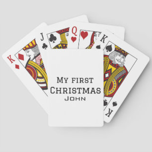 Mein erster Weihnachtsnamen männlichen Text simuli Spielkarten