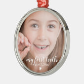 Mein erster Zelt | Tooth Loss Kid Keepake Ornament Aus Metall (Links)