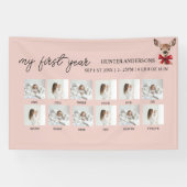 Mein erstes 12-Foto-Rosa und Rotes Hirsch | Waldla Banner (Horizontal)