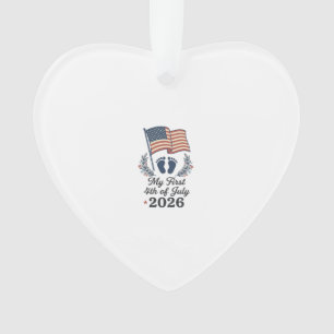 Mein erstes 4. Juli 2026 Baby Vintage Patriotische Ornament