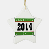 Mein erstes 5K - 2014 Keramikornament (Rechts)