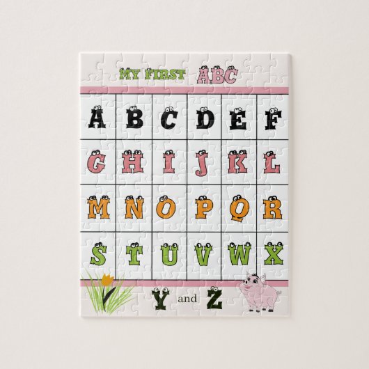 Mein erstes ABC-Ferkel-Puzzle Puzzle (Vertikal)