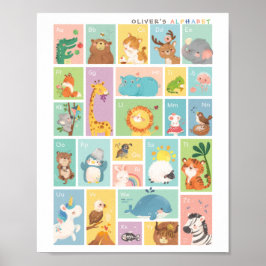 Mein erstes Alphabet ABC Animals Poster