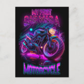 Mein erstes Auto war ein Motorrad | Radnebel Postkarte (Vorderseite)