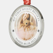 Mein erstes Ballett-Erwägungsgrund Meilenstein-Fot Ornament Aus Metall (Links)