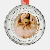 Mein erstes Ballett-Erwägungsgrund Meilenstein-Fot Ornament Aus Metall (Vorne)