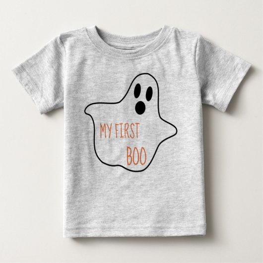 Mein erstes Boo Halloween-Design Baby T-shirt (Vorderseite)