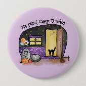 Mein erstes Camp-O-Ween | Halloween-Camping Button (Vorderseite)