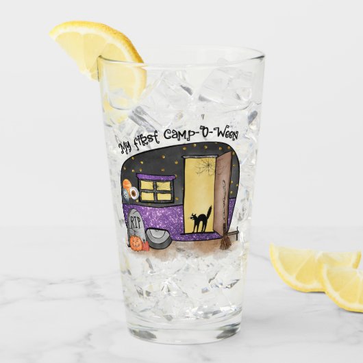 Mein erstes Camp-O-Ween | Halloween-Camping Glas (Vorderseite Ice)