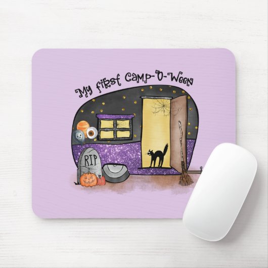 Mein erstes Camp-O-Ween | Halloween-Camping Mousepad (Mit Mouse)