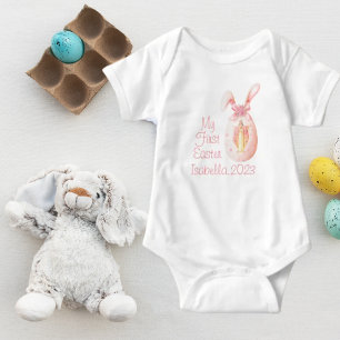 Mein erstes Easter Religious Jesus Bunny Girl Egg Baby Strampler