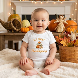 Mein erstes Erntedankfest-Baby-Body   Kürbisse Baby Strampler