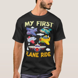 Mein erstes Flugzeug fährt mit meinem 1. Flugflugz T-Shirt