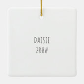 Mein erstes Foto für Welpen Keramikornament (Rückseite)