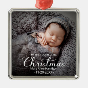 Mein erstes frohes kleines Weihnachten neugeborene Ornament Aus Metall