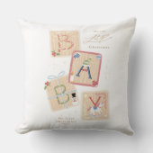 Mein erstes frohes Weihnachtsbäder Geburtstag Kissen (Vorderseite)