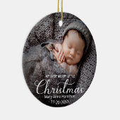 Mein erstes fröhliches kleines Weihnachtskind Keramik Ornament (Rechts)