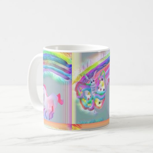 Mein erstes Geburtstagspony Kaffeetasse (Vorderseite Links)