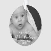 Mein erstes globales Pandemic-Baby-Foto Ornament (Vorderseite)