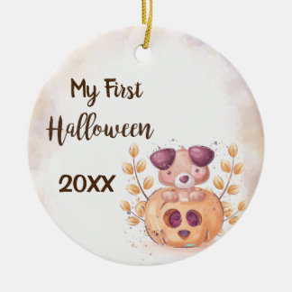 Mein erstes glückliches Halloween-Keramik-Ornament Keramik Ornament