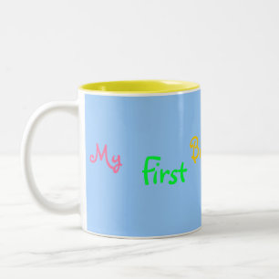 Mein, erstes, groß, Kind, Tasse