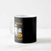 Mein erstes Halloween als großer Bruder Ghost Pump Kaffeetasse (Vorderseite Links)