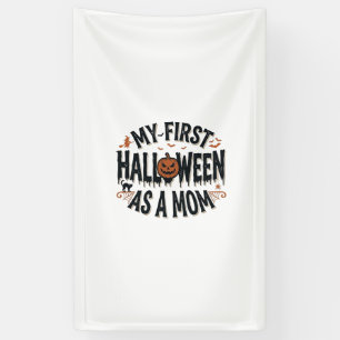 Mein erstes Halloween als Mama Vintage-Halloween-D Banner
